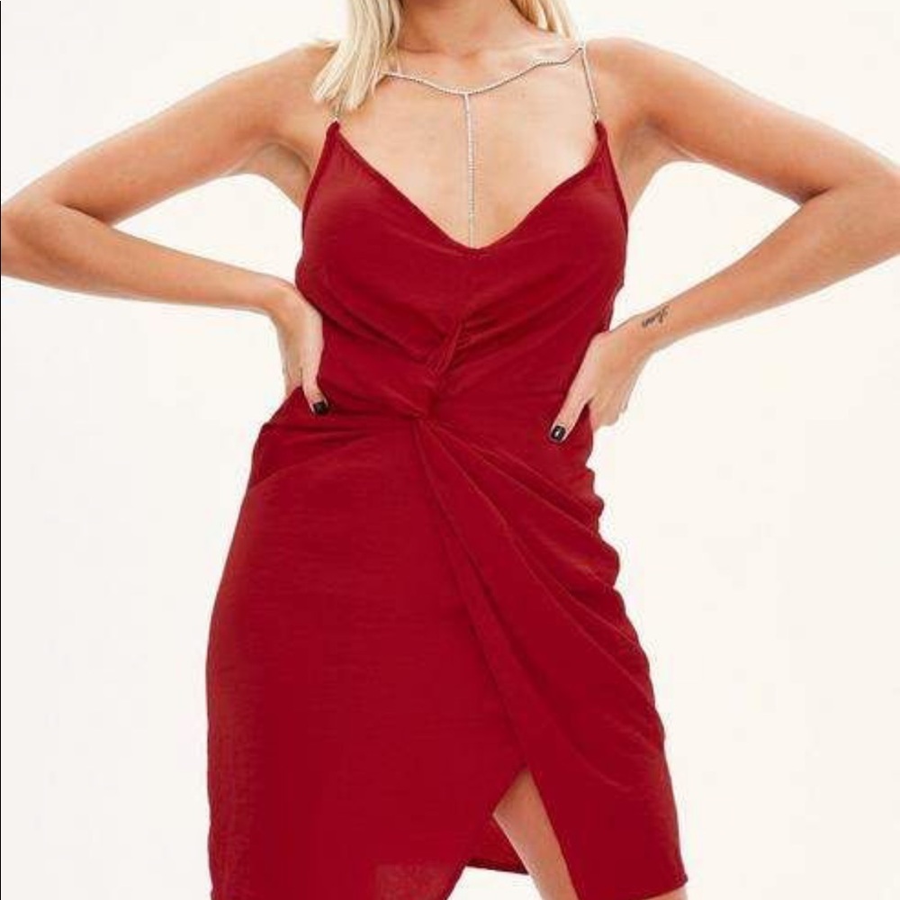 Missguided red dress